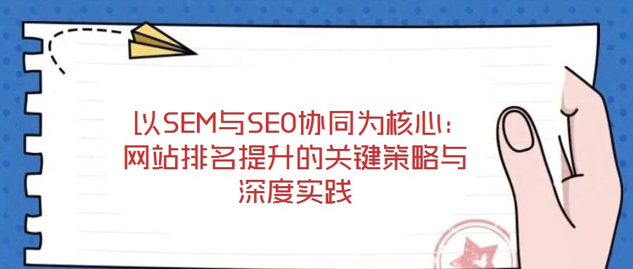  以SEM與SEO協同為核心：網站排名提升的關鍵策略與深度實踐